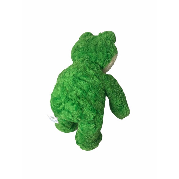 Build A Bear Friendly Frog 16" Plush Green Smiling Stuffed Animal BABW spring - Picture 6 of 9